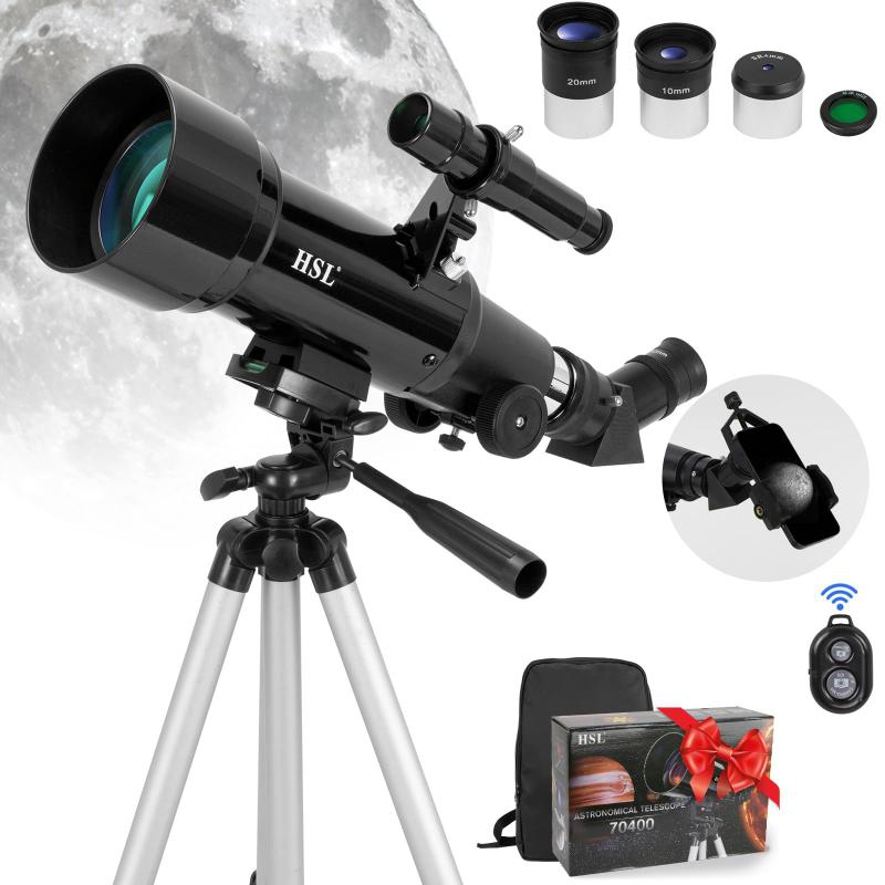 Telescópio HSL 70mm com Abertura de 400mm - Ideal para Adultos e